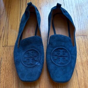 Tory Burch Navy Suede women Slip-Ons